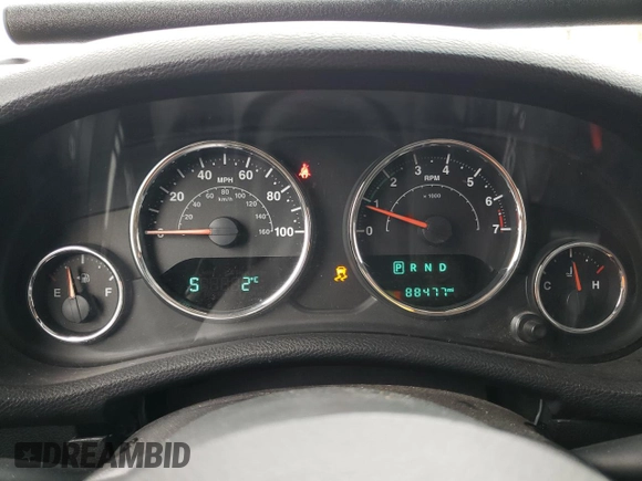 2017 Jeep Wrangler Unlimited Sahara with VIN 1C4BJWEG3HL631057, listed as a Copart auction lot 48070355 with 88,477 mi miles and Salvage title. Bid and sale history available at DreamBid. Image 9.