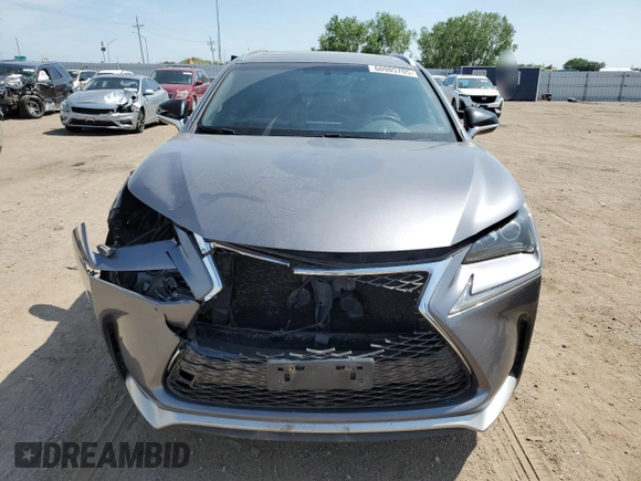 2015 Lexus NX 200t with VIN JTJBARBZ0F2042359, listed as a Copart auction lot 60985705 with 147,584 mi miles and Salvage title. Bid and sale history available at DreamBid. Image 5.