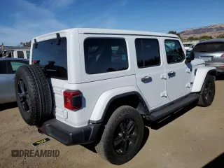 2022 Jeep Wrangler Unlimited Sahara Altitude with VIN 1C4HJXEG1NW235753, listed as a Copart auction lot 75942634 with 16,771 mi miles and Salvage title. Bid and sale history available at DreamBid. Image 3.