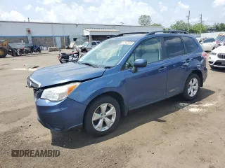 2014 Subaru Forester Premium with VIN JF2SJADC3EH403366, listed as a Copart auction lot 61463335 with 71,571 mi miles and Salvage title. Bid and sale history available at DreamBid. Image 1.