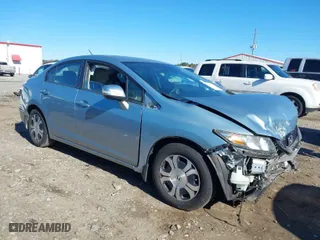 2013 Honda Civic Hybrid with VIN 19XFB4F30DE002194, listed as a IAAI auction lot 41854402 with 113,037 mi miles. Bid and sale history available at carsss.com. Image 1.