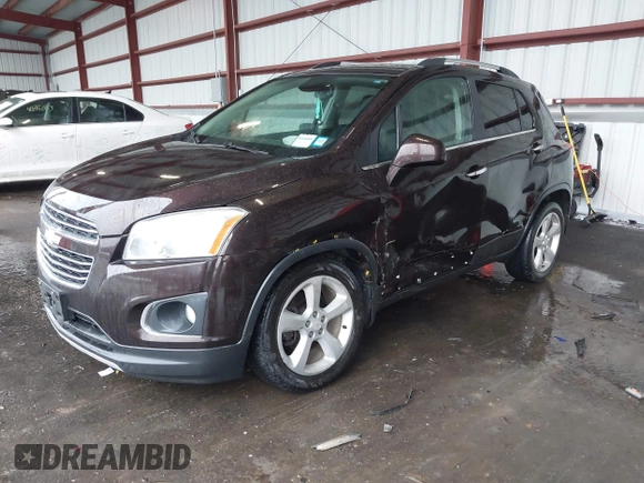 2015 Chevrolet Trax LTZ with VIN KL7CJTSB9FB147244, listed as a IAAI auction lot 41722081 with 125,675 mi miles. Bid and sale history available at carsss.com. Image 17.
