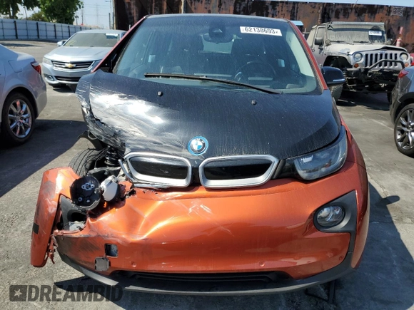 2015 BMW i3 with VIN WBY1Z4C51FV504267, listed as a Copart auction lot 62138693 with 49,769 mi miles. Bid and sale history available at carsss.com. Image 5.