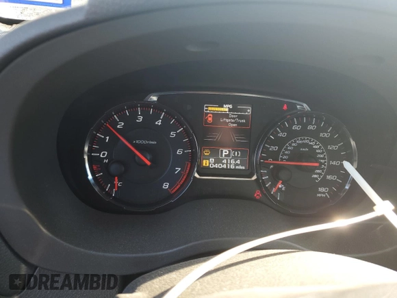 2020 Subaru WRX Limited with VIN JF1VA1N6XL8801553, listed as a Copart auction lot 52258255 with 40,416 mi miles and Clean title. Bid and sale history available at DreamBid. Image 9.