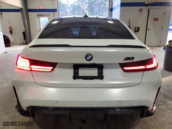 2022 BMW M3 Competition xDrive with VIN WBS43AY03NFM31044, listed as a Copart auction lot 84862834 with 19,417 mi miles and Salvage Title. Bid and sale history available at carsss.com. Image 6.