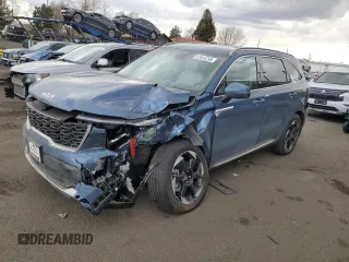 2025 Kia Sorento Hybrid EX with VIN KNDRHDJG1S5336376, listed as a Copart auction lot 47614755 with 944 mi miles and Salvage Title. Bid and sale history available at carsss.com. Image 1.