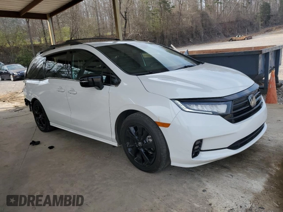 2023 Honda Odyssey Sport with VIN 5FNRL6H79PB039118, listed as a Copart auction lot 49122375 with 29,787 mi miles and Salvage Title. Bid and sale history available at carsss.com. Image 4.