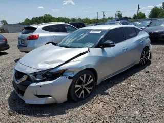 2017 Nissan Maxima Platinum with VIN 1N4AA6APXHC444065, listed as a Copart auction lot 58602495 with 93,446 mi miles and Salvage title. Bid and sale history available at DreamBid. Image 1.