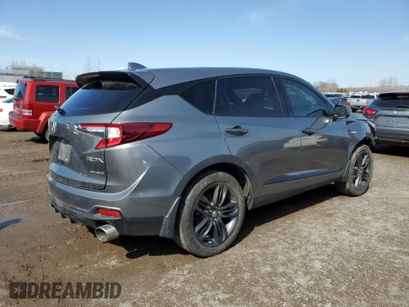 2023 Acura RDX w/A-Spec Package with VIN 5J8TC2H65PL803907, listed as a Copart auction lot 50797325 with 50,963 mi miles and Salvage title. Bid and sale history available at DreamBid. Image 3.