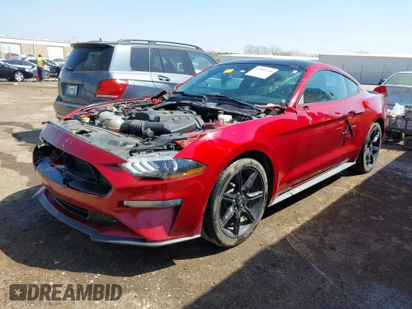 2019 Ford Mustang EcoBoost with VIN 1FA6P8TH4K5106131, listed as a IAAI auction lot 41895726 with 70,906 mi miles and . Bid and sale history available at carsss.com. Image 17.