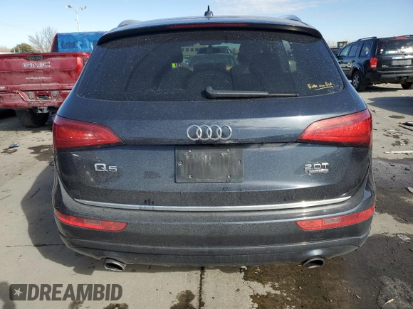 2017 Audi Q5 Premium with VIN WA1C2AFPXHA075449, listed as a Copart auction lot 42834765 with 93,026 mi miles and Salvage Title. Bid and sale history available at carsss.com. Image 6.
