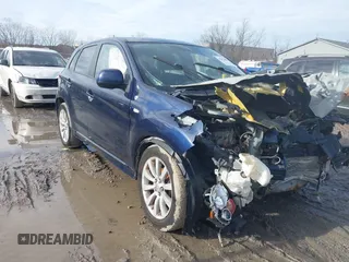 2011 Mitsubishi Outlander Sport SE with VIN JA4AR4AUXBZ019702, listed as a IAAI auction lot 41205633 with 1 mi miles. Bid and sale history available at carsss.com. Image 1.
