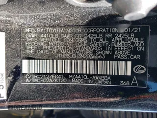 2021 Lexus UX 200 with VIN JTHP3JBH3M2036563, listed as a Copart auction lot 89325065 with 65,253 mi miles and Salvage title. Bid and sale history available at DreamBid. Image 13.
