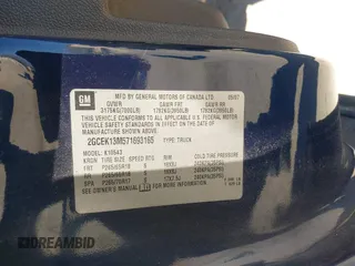 2007 Chevrolet Silverado 1500 LTZ with VIN 2GCEK13M571693165, listed as a IAAI auction lot 42077886 with 244,826 mi miles. Bid and sale history available at carsss.com. Image 9.