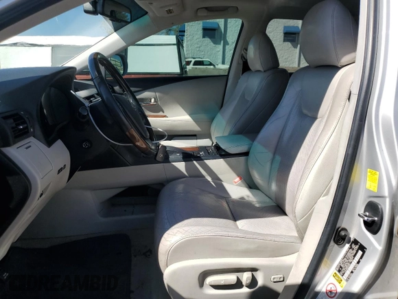 2010 Lexus RX 350 with VIN 2T2ZK1BA6AC010077, listed as a Copart auction lot 52086655 with 160,041 mi miles and Salvage Title. Bid and sale history available at DreamBid. Image 7.