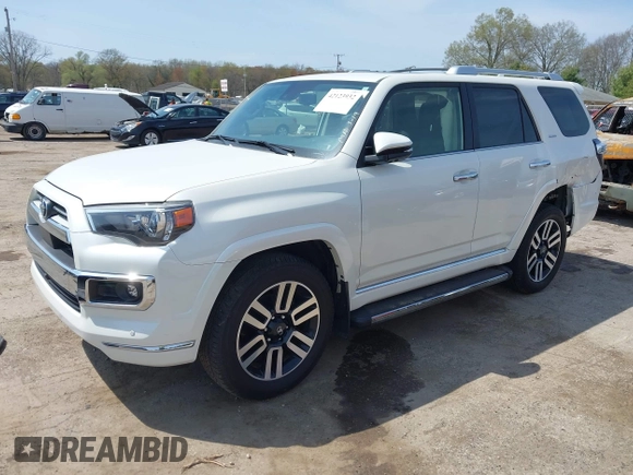 2023 Toyota 4Runner Limited with VIN JTEKU5JR3P6120210, listed as a IAAI auction lot 42123932 with 34,134 mi miles and . Bid and sale history available at DreamBid. Image 2.