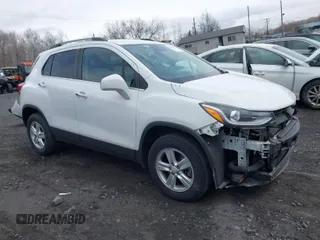 2018 Chevrolet Trax LT with VIN KL7CJPSB0JB650502, listed as a IAAI auction lot 41894077 with 74,516 mi miles. Bid and sale history available at carsss.com. Image 1.