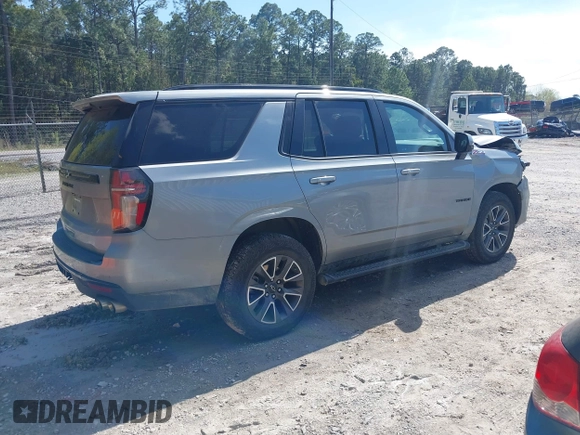 2024 Chevrolet Tahoe Z71 with VIN 1GNSKPKL9RR265695, listed as a IAAI auction lot 41754558 with 25,210 mi miles and . Bid and sale history available at DreamBid. Image 4.