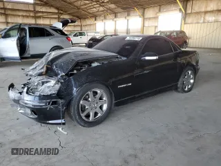2003 Mercedes-Benz SLK-Class 2.3L with VIN WDBKK49F83F288867, listed as a Copart auction lot 75726114 with 121,407 mi miles and Salvage Title. Bid and sale history available at carsss.com. Image 1.