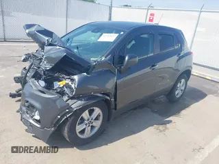 2020 Chevrolet Trax LS with VIN 3GNCJKSB4LL273803, listed as a IAAI auction lot 42243637 with 98,781 mi miles and . Bid and sale history available at DreamBid. Image 2.