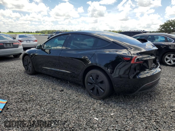 2025 Tesla Model 3 Long Range with VIN 5YJ3E1EA8SF984931, listed as a Copart auction lot 61259345 with 2,248 mi miles and Salvage title. Bid and sale history available at DreamBid. Image 2.