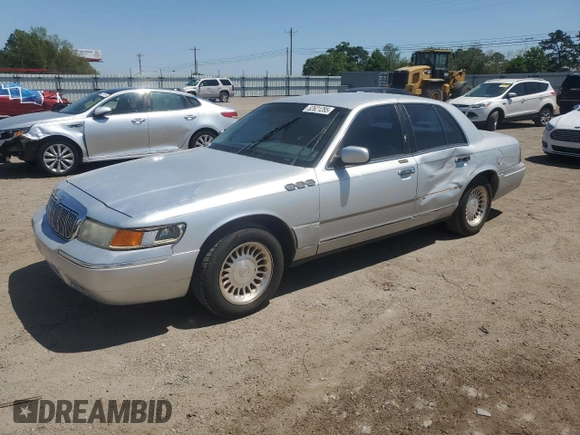 1999 Mercury Grand Marquis LS z VIN 2MEFM75W5XX673218, wystawiony jako Copart lot #52621285 z przebiegiem 163 642 mil mil oraz Szkoda całkowita • Salvage title. Historia ofert i sprzedaży dostępna na DreamBid. Obrazek 1.