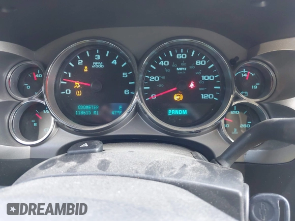 2013 Chevrolet Silverado 1500 LT with VIN 3GCPCSE08DG283985, listed as a IAAI auction lot 40983482 with 118,615 mi miles and . Bid and sale history available at DreamBid. Image 7.