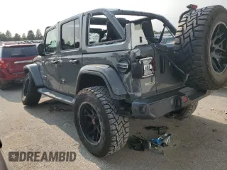 2020 Jeep Wrangler Unlimited Sahara with VIN 1C4HJXEM2LW337002, listed as a Copart auction lot 71056504 with 0 mi miles and Salvage Title. Bid and sale history available at carsss.com. Image 2.