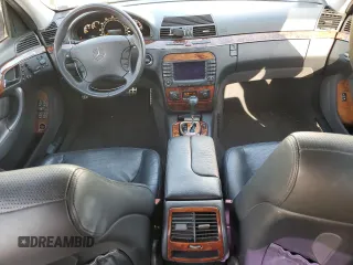 2004 Mercedes-Benz S 55 AMG with VIN WDBNG74J54A407159, listed as a Copart auction lot 51327975 with 129,074 mi miles and Salvage Title. Bid and sale history available at DreamBid. Image 8.
