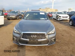 2019 Infiniti Q50 Red Sport 400 with VIN JN1FV7AP3KM760678, listed as a IAAI auction lot 41771176 with 31,562 mi miles and . Bid and sale history available at DreamBid. Image 12.