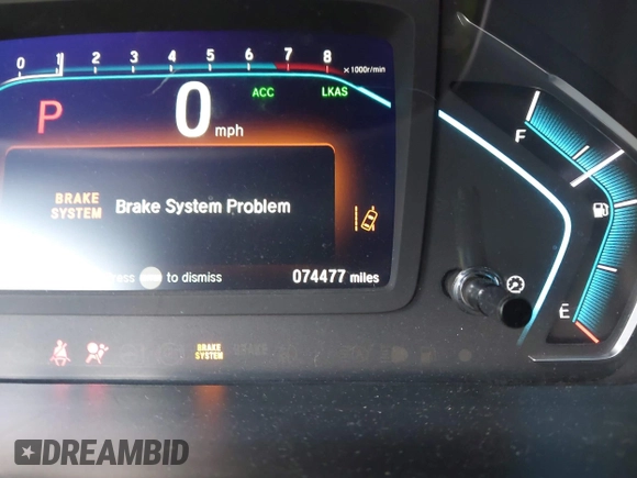 2020 Honda Odyssey Elite with VIN 5FNRL6H91LB030294, listed as a IAAI auction lot 41608291 with 74,477 mi miles and . Bid and sale history available at DreamBid. Image 15.