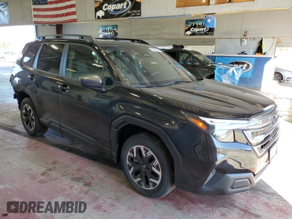 2025 Subaru Forester Premium z VIN JF2SLDBC1SH458876, wystawiony jako Copart lot #57756475 z przebiegiem 57 mil mil oraz Szkoda całkowita • Salvage title. Historia ofert i sprzedaży dostępna na DreamBid. Obrazek 4.