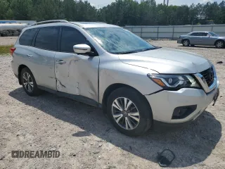 2017 Nissan Pathfinder SL with VIN 5N1DR2MN7HC650880, listed as a Copart auction lot 56006025 with 74,945 mi miles and Salvage title. Bid and sale history available at DreamBid. Image 4.