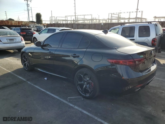 2019 Alfa Romeo Giulia Ti with VIN ZARFAMBN9K7604847, listed as a Copart auction lot 45239615 with 24,787 mi miles and Salvage Title. Bid and sale history available at carsss.com. Image 2.