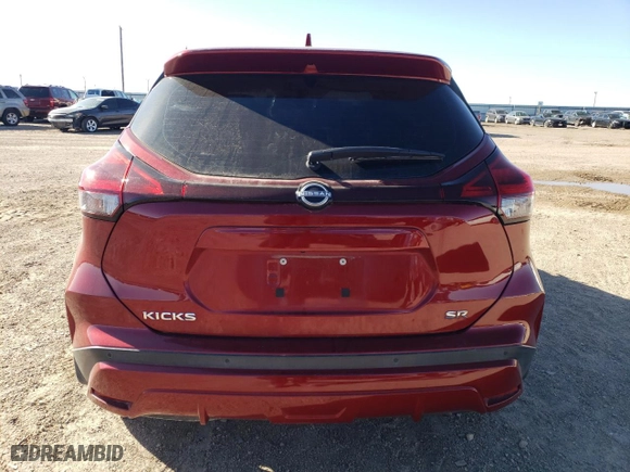 2022 Nissan Kicks SR with VIN 3N1CP5DVXNL494120, listed as a Copart auction lot 47096275 with 21,070 mi miles and Salvage Title. Bid and sale history available at carsss.com. Image 6.