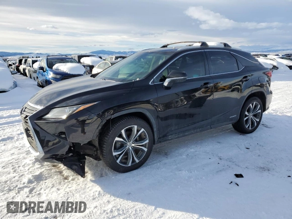 2016 Lexus RX 450h with VIN 2T2BGMCA2GC003901, listed as a Copart auction lot 43034195 with 141,716 mi miles and Salvage Title. Bid and sale history available at DreamBid. Image 1.