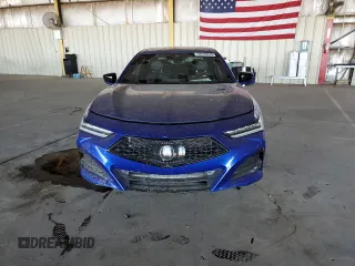 2021 Acura TLX w/A-Spec Package with VIN 19UUB5F59MA011592, listed as a Copart auction lot 58799245 with 41,682 mi miles and Salvage title. Bid and sale history available at DreamBid. Image 5.