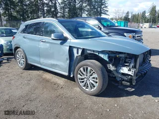 2024 Infiniti QX50 LUXE with VIN 3PCAJ5BB1RF104721, listed as a IAAI auction lot 41809005 with 2,858 mi miles. Bid and sale history available at carsss.com. Image 1.