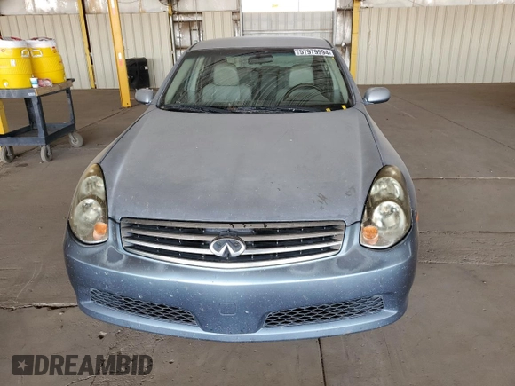 2005 Infiniti G35 with VIN JNKCV51E15M216377, listed as a Copart auction lot 57979994 with 147,084 mi miles and Salvage Title. Bid and sale history available at DreamBid. Image 5.