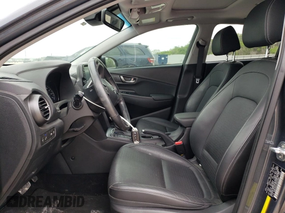 2019 Hyundai Kona Limited with VIN KM8K33A57KU223980, listed as a Copart auction lot 46516253 with 36,600 mi miles and . Bid and sale history available at DreamBid. Image 7.