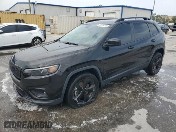 2020 Jeep Cherokee Altitude with VIN 1C4PJLLB4LD592817, listed as a Copart auction lot 58168785 with 57,400 mi miles and Salvage title. Bid and sale history available at DreamBid. Image 1.