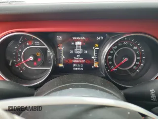 2022 Jeep Wrangler Unlimited Rubicon with VIN 1C4HJXFNXNW133624, listed as a Copart auction lot 48222615 with 51,849 mi miles and Salvage title. Bid and sale history available at DreamBid. Image 9.
