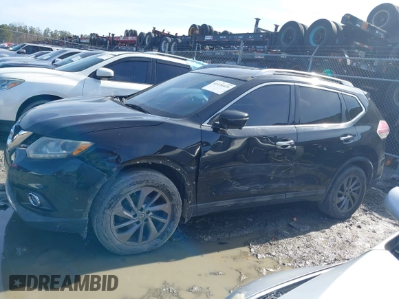 2016 Nissan Rogue SV with VIN 5N1AT2MT7GC738989, listed as a IAAI auction lot 41434425 with 166,021 mi miles. Bid and sale history available at carsss.com. Image 14.