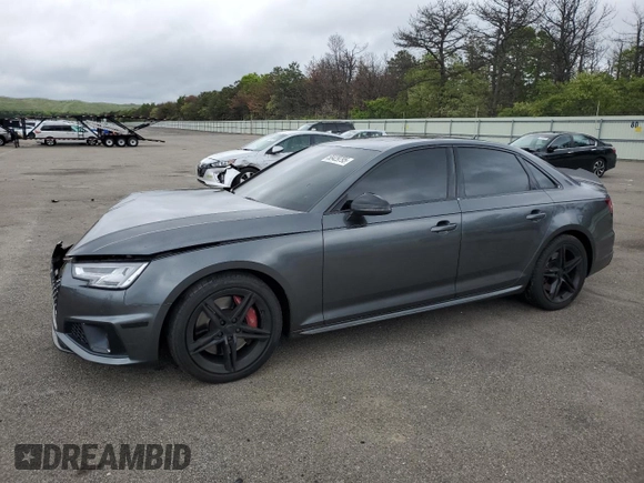 2019 Audi S4 Premium Plus z VIN WAUB4AF48KA115193, wystawiony jako Copart lot #58429795 z przebiegiem 53 054 mil mil oraz Szkody całkowita. Historia ofert i sprzedaży dostępna na DreamBid. Obrazek 1.