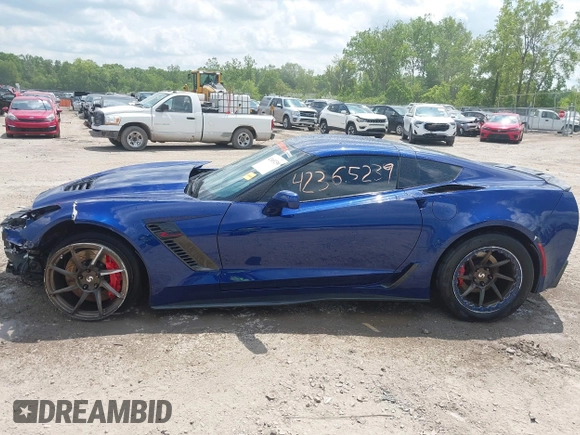 2018 Chevrolet Corvette Z06 3LZ with VIN 1G1YT2D60J5600521, listed as a IAAI auction lot 42365239 with 33,258 mi miles and . Bid and sale history available at DreamBid. Image 15.