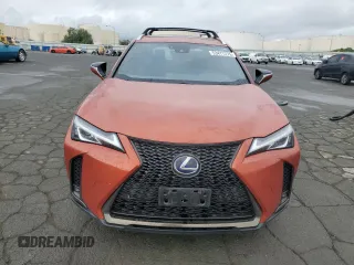 2020 Lexus UX 250h F Sport with VIN JTHR9JBH1L2026913, listed as a Copart auction lot 53477275 with 56,518 mi miles and Salvage title. Bid and sale history available at DreamBid. Image 5.