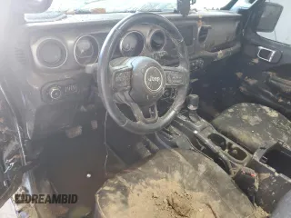 2021 Jeep Wrangler Unlimited Sport S with VIN 1C4HJXDN3MW645369, listed as a Copart auction lot 48529445 with Not Provided miles and Salvage Title. Bid and sale history available at carsss.com. Image 8.