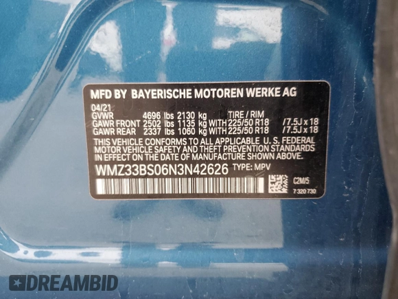 2022 MINI Countryman John Cooper Works z VIN WMZ33BS06N3N42626, wystawiony jako Copart lot #53759195 z przebiegiem 23 129 mil mil oraz Szkoda całkowita • Salvage title. Historia ofert i sprzedaży dostępna na DreamBid. Obrazek 13.