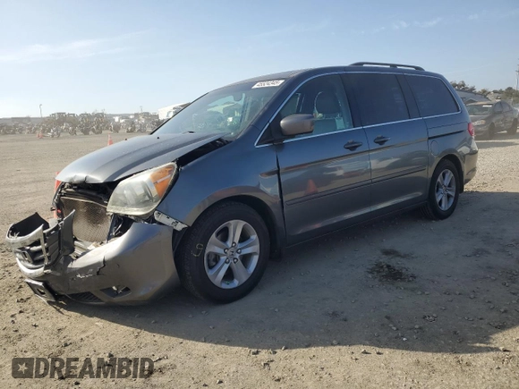 2010 Honda Odyssey Touring with VIN 5FNRL3H98AB053468, listed as a Copart auction lot 45524345 with 156,424 mi miles and Salvage Title. Bid and sale history available at carsss.com. Image 1.