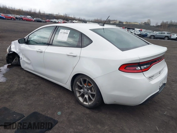 2015 Dodge Dart SXT with VIN 1C3CDFBB3FD141234, listed as a IAAI auction lot 41728508 with 123,251 mi miles and . Bid and sale history available at DreamBid. Image 3.